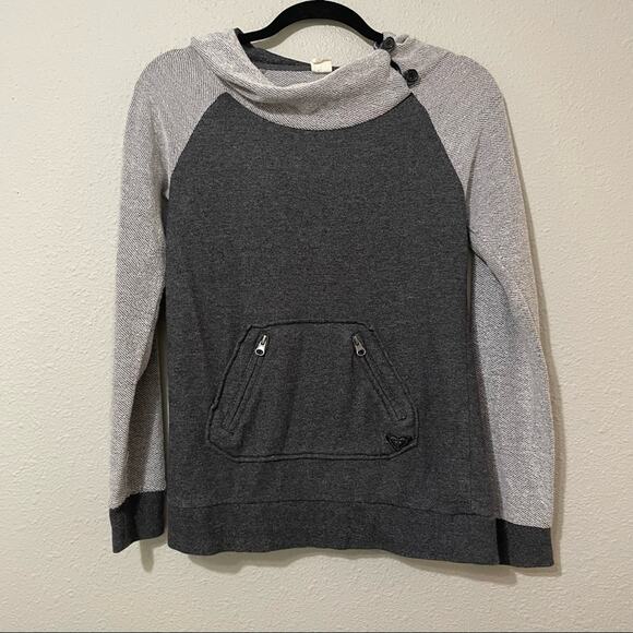 Roxy Gray and Light Gray Women's Sweater - Picture 1 of 8